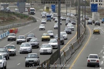 افزایش ۳ و دو دهم درصدی تردد در محورهای برون شهری
