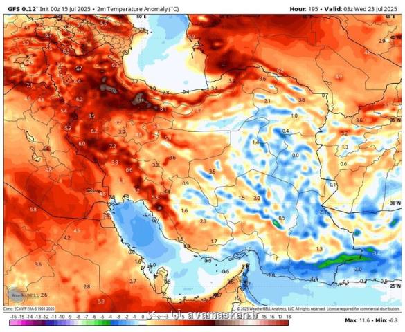 بارندگی های تابستانی متوقف می شود گردوخاک و وزش باد شدید در 15 استان